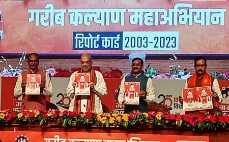 कांग्रेस की सरकार में गरीबों का राशन कांग्रेसी चट्टे-बट्टे ही चट कर जाते थे,हिम्मत है तो 50 साल का रिपोर्ट कार्ड दे कांग्रेस