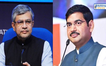बीजेपी प्रदेश मीडिया प्रभारी आशीष अग्रवाल की आव भगत से खुश हुए केन्द्रीय मंत्री अश्वनी वैष्णव