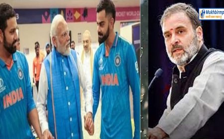 क्रिकेट की पिच पर 'पनौती' का बाउंसर,राहुल गांधी को निर्वाचन आयोग ने थमाया नोटिश