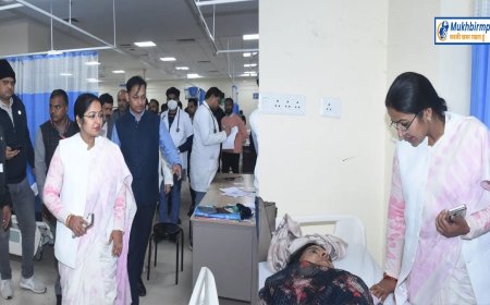 मंत्री प्रतिमा बागरी पहुंची हमीदिया अस्पताल,घायलों से पूछा हालचाल