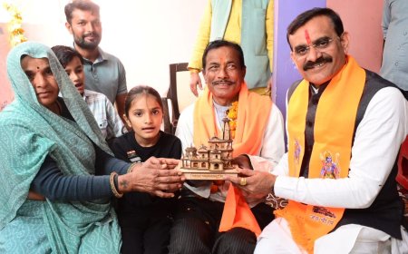 राम मन्दिर से जुड़े कारसेवक से मिलने के बाद बीजेपी प्रदेश ने ब्यक्त किया उद्गार