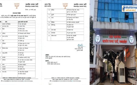 लोकसभा चुनाव के लिए भारतीय जनता पार्टी ने किए प्रभारी नियुक्त
