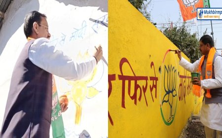 ये क्या कर रहे हैं मुख्यमंत्री मोहन यादव,दीवार पर पेंटिंग की जरुरत क्यों पड़ी