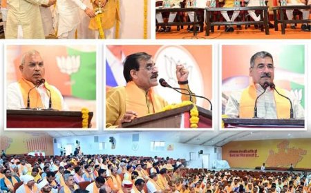 बीजेपी में मंथन शुरु,लोकसभा और विधानसभा विस्तारकों की बीजेपी प्रदेश कार्यालय में हुई बैठक