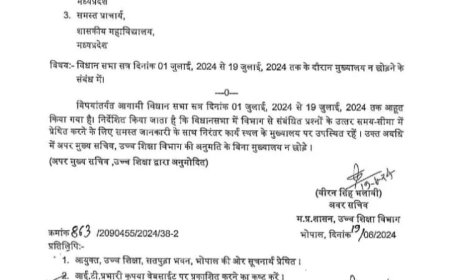 एक जुलाई से शासकीय अधिकारियों-कर्मचारियों को नहीं मिलेगा अवकाश,विभाग के निर्देश का करना होगा पालन