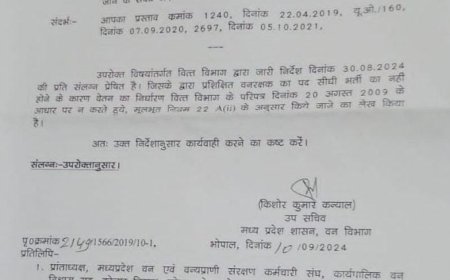 कर्मचारियों से 12% ब्याज के साथ होगी 165 करोड़ की वसूली,अधिकारियों की लापरवाही से वन विभाग के कर्मचारियों को मिलता रहा गलत वेतन