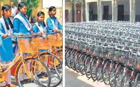 स्कूली छात्र छात्राओं के लिए सरकार ने खोला खजाना,4 लाख 50 हजार विद्यार्थियों को मिलेंगी नि:शुल्क साइकिल