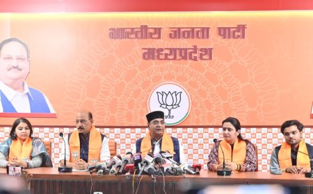 जीतू पटवारी के आरोप से बैकफुट पर भाजपा सरकार,मंत्री सारंग ने आनन-फानन में प्रेसवार्ता कर पटवारी के बयान को बताया निराधार