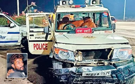 बाल-बाल बचे बीजेपी प्रदेश अध्यक्ष,कांग्रेस अध्यक्ष पटवारी के बाद बीजेपी अध्यक्ष वीडी शर्मा के काफिले को ट्रक ने मारी टक्कर