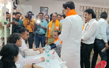 विवादित बयानों से बीजेपी का बढ़ा 'बीपी और ब्लड प्रेशर' दो हजार जगहों पर कार्यकर्ताओं का हुआ स्वास्थ परीक्षण