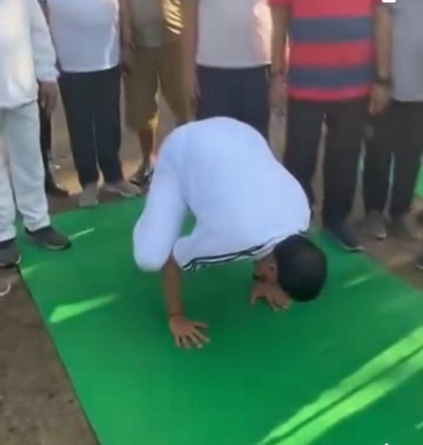 सीएम का एक मिनट का 'मयूर' आसन तीन दिनों पर पड़ा भारी,अनुशासन का पाठ पढ़ने गए सांसद-विधायक फिटनेस का पढ़ आए पाठ