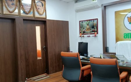 बीजेपी के ‘वास्तु’ का दोष’ हटाने के लिए प्रदेश अध्यक्ष के चेंबर की बदली गई रुप-रेखा,बाथरुम की जगह बना गुप्त मंत्रणा कक्ष