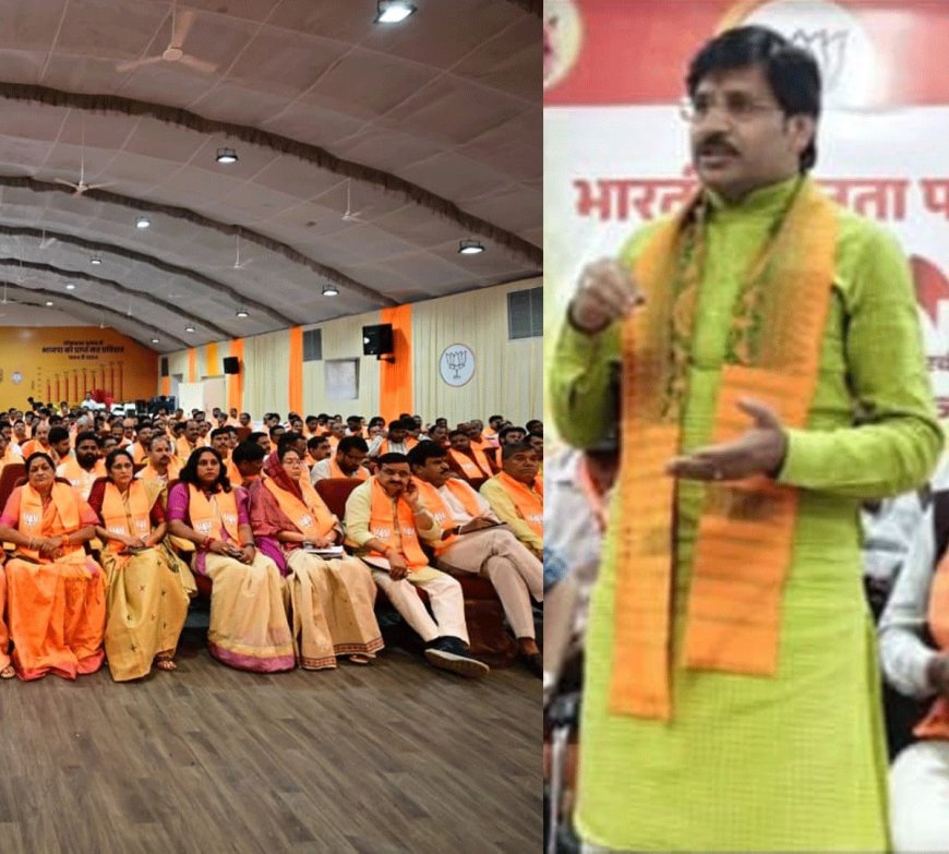 बीजेपी कार्यालय में कार्यशाला चल रही थी और सुमेर सोलंकी VIP रेस्ट हाउस में नींद पूरी कर रहे थे