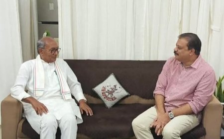 दिग्विजय और सिंघार की मुलाकात पर सियासत में आया ज्वार-भांटा,हैरान और परेशान हुए प्रदेश अध्यक्ष जीतू पटवारी
