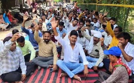 नियमितीकरण की मांग को लेकर बिजली कर्मियों का बड़ा आंदोलन,बगैर परीक्षा सीधे भर्ती की मांग