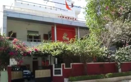 भाजपा कार्यालय में  नहीं संघ कार्यालय 'समिधा' में चलती रहीं राजनीतिक गतिविधियां
