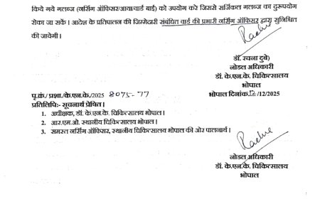काटजू अस्पताल में खतरे में नौनिहालों की और लाड़ली बहनों की जिंदगी संक्रमित ग्लब्स को बार-बार यूज करने का जारी हुआ आदेश