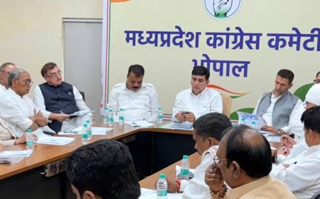 कांग्रेस के पिंच हिटिंग पर जैसे ही भाजपा 'बाउंसर और यार्कर' डालती है तो डिफेंसिव मोड़ पर आ जाती है कांग्रेस