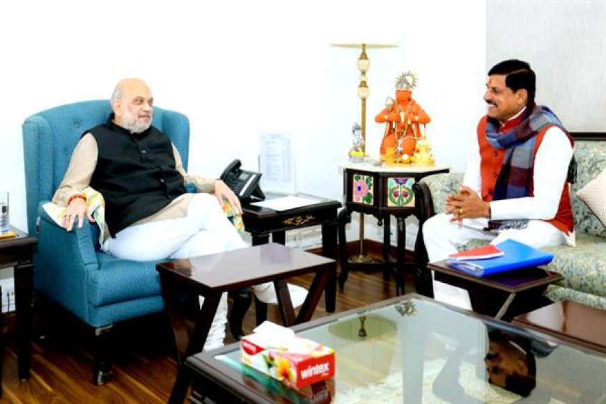 सीएम यादव ने अमित शाह से मुलाकात कर निगम-मंडलों की नियुक्ति का रास्ता किया साफ ग्वालियर आने का दिया निमंत्रण