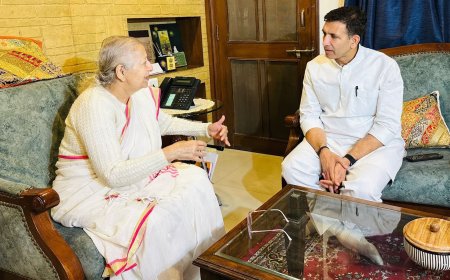 इंदौर में मुलाकात और भोपाल में चर्चा आखिर सुमित्रा ताई और जीतू पटवारी के बीच कौन सी खिचड़ी पकी