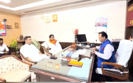 राजेन्द्र भारती को बचाने की कवायद या फिर राज्य सभा सीट बचाने का टेंशन रात में विधानसभा पहुंचे पीसीसी चीफ पटवारी