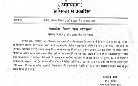 राजपत्र में दतिया विधानसभा रिक्त घोषित निर्वाचन आयोग के पाले में गेंद