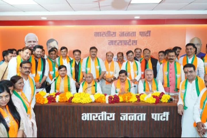 सरकार और संगठन के 'सुरक्षा कवच' का काम करेगी बीजेपी मीडिया विभाग की टीम पहली बार जंबो टीम का हुआ परिचय