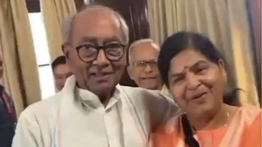 दिग्विजय सिंह का बदला अंदाज बोले-'मैं घोर सनातनी' ऊषा ठाकुर के सामने किया ऐलान
