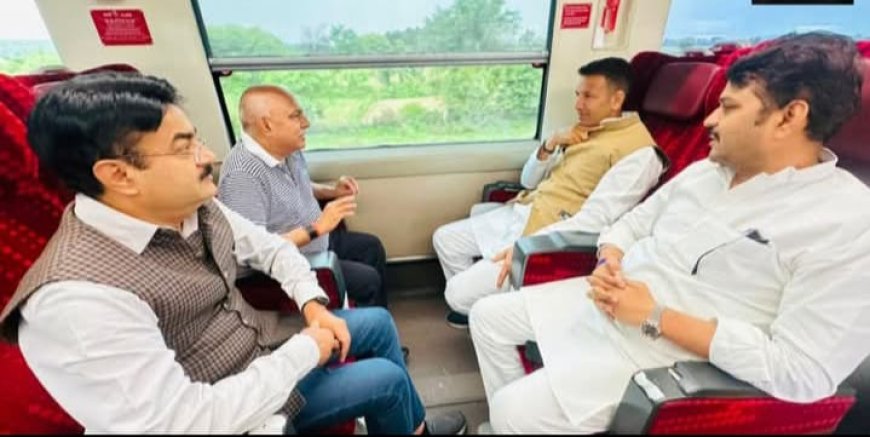 जब ट्रेन में आमने-सामने करीब आधे घंटे से ज्यादा समय तक बैठे भाजपा और कांग्रेस के प्रदेश अध्यक्ष बीजेपी अध्यक्ष बोले कैसे हैं जीतू भाई