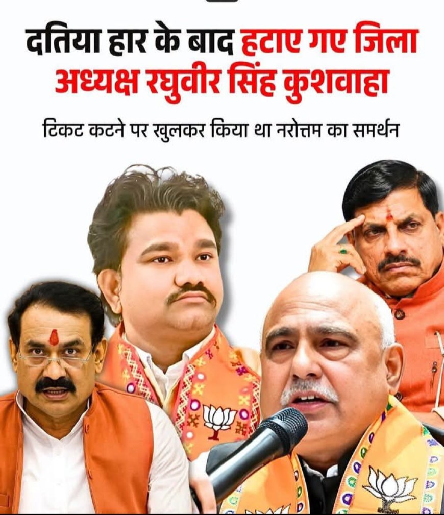 भाजपा के वरिष्ठ नेताओं की रणनीति फेल हुई तो कार्यकर्ताओं पर ठीकरा फोड़ दिया मन नहीं भरा तो कार्यकारिणी भंग कर दी